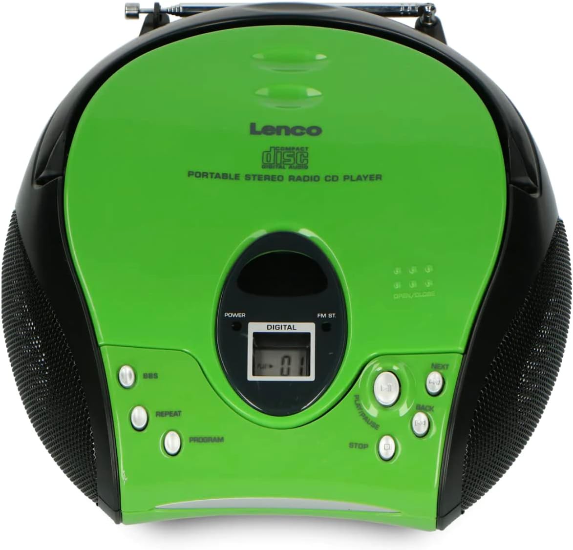 SCD24 CD-Player für Kinder, ohne Bluetooth Grün/Schwarz