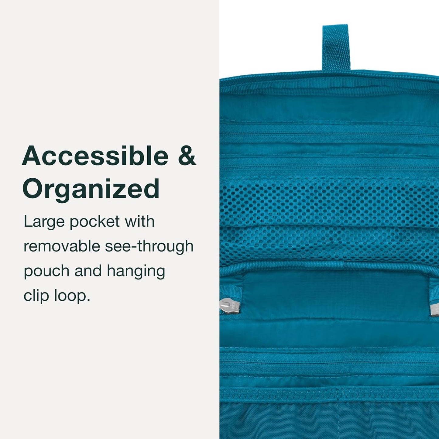 Ultralight Zip Organizer 2, Waterfront Blue