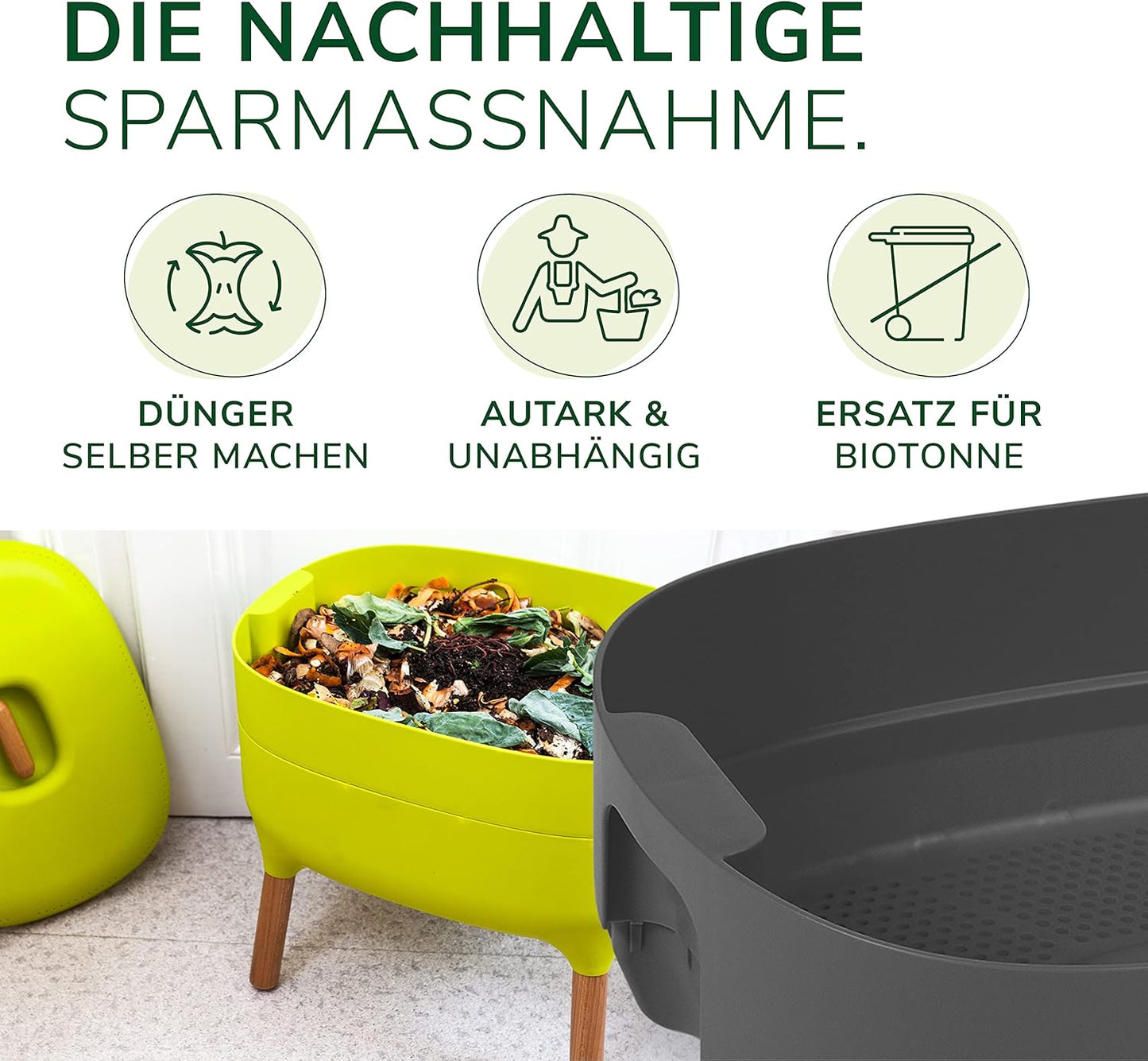 Ersatzetage für Wurmkomposter, Ersatzetage antrazith