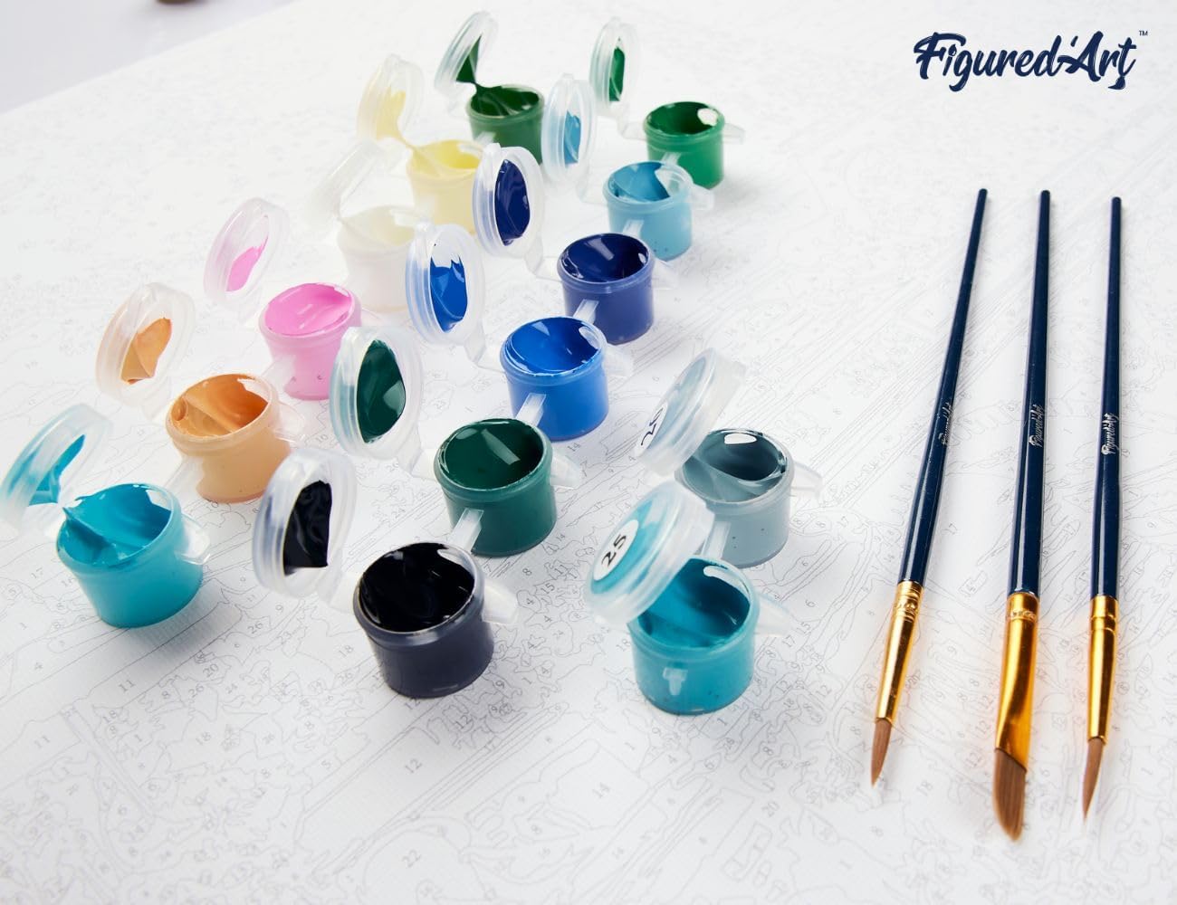 Malen Nach Zahlen Set Flusspferd Farbenfroh Abstrakt mit Rahmen, Flusspferd Farbenfroh Abstrakt 40x50cm Mit Keilrahmen (nicht gespannt)