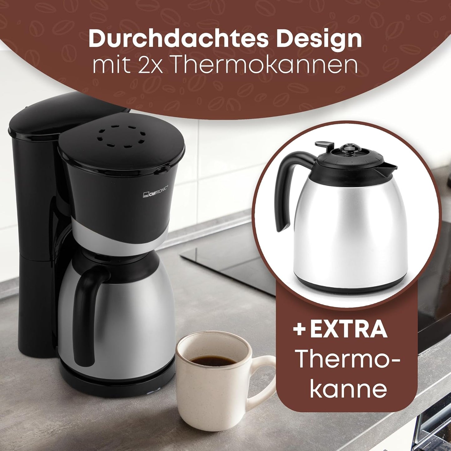 Kaffeemaschine mit Thermokannen