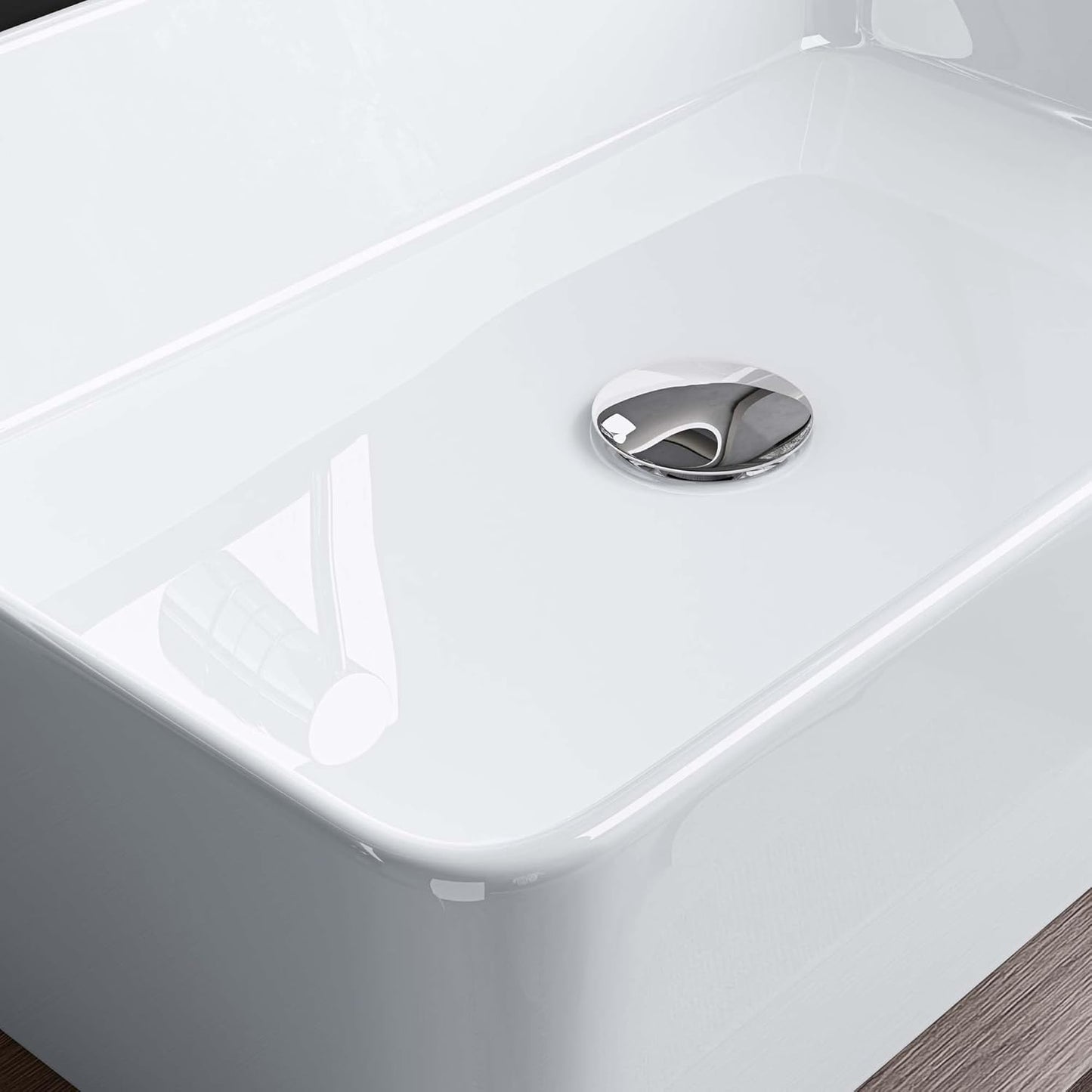 Aufsatzwaschbecken Brüssel105D, 60cm Weiss