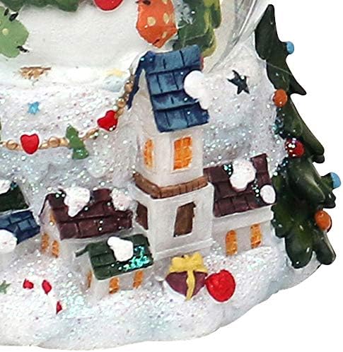 Schneekugel "Schneemann mit Girlande", Schneemann mit Girlande