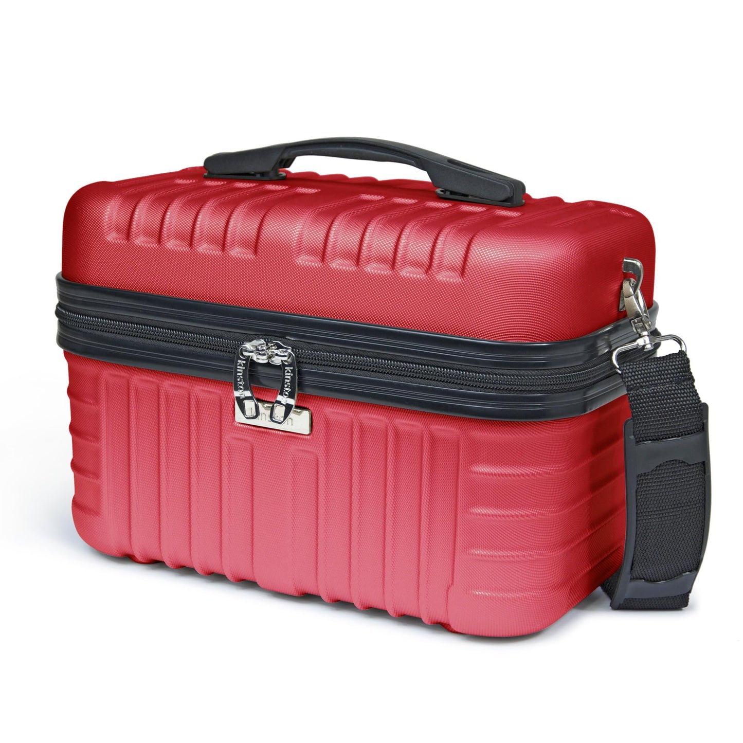 Vanity Case Hartschale mit Schulterriemen, Rot
