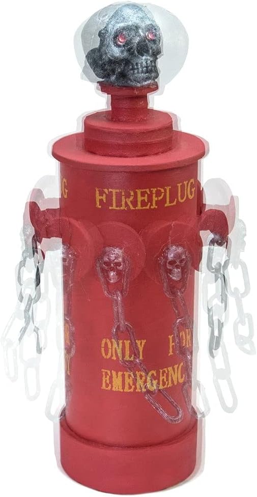 Halloween Feuerhydrant mit Lichteffekten