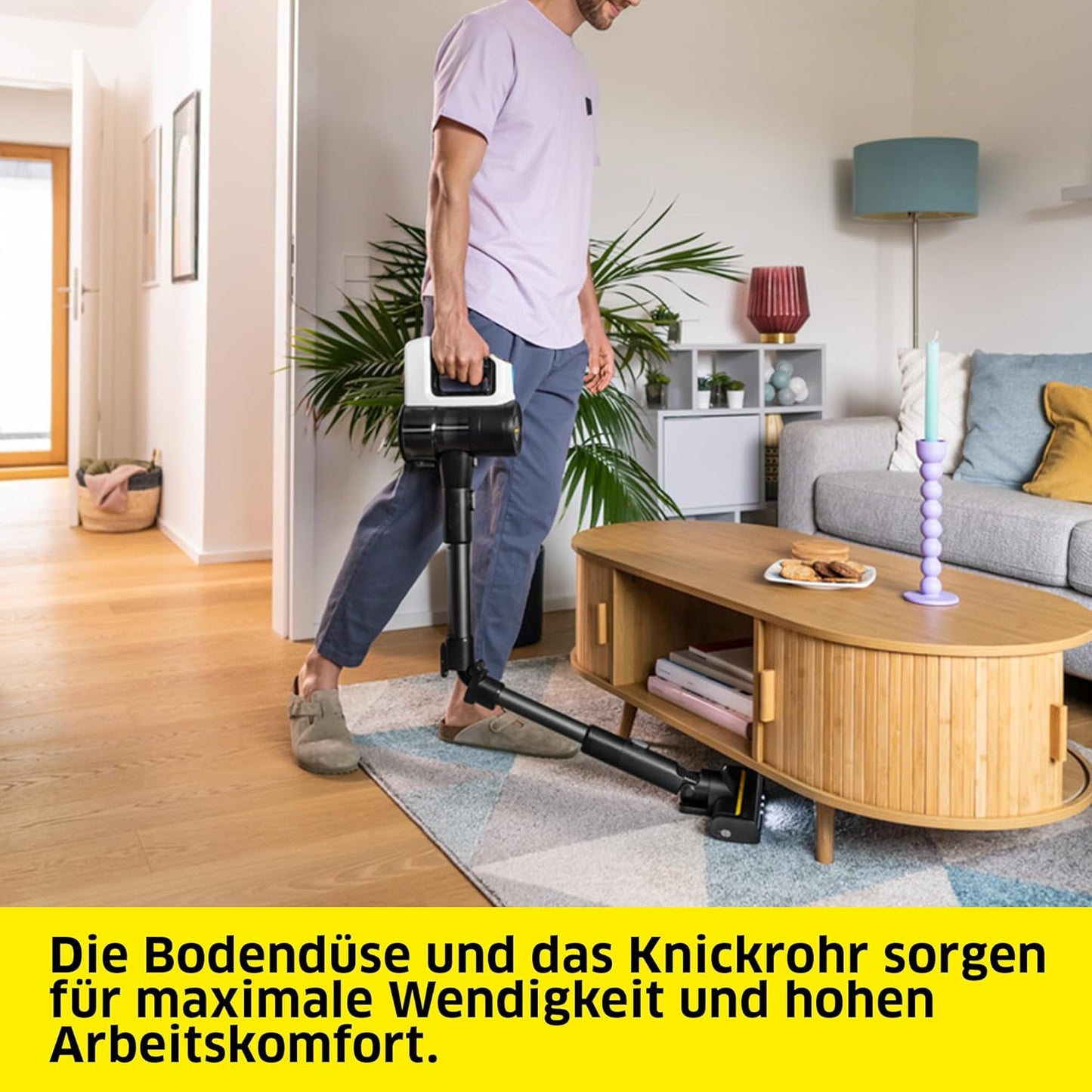 Akku-Staubsauger, mit Max-Flex-Gelenkrohr