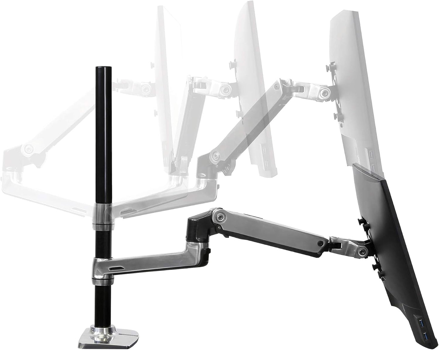 LX Dual Monitor Arm, Aluminium 40 inches aluminium