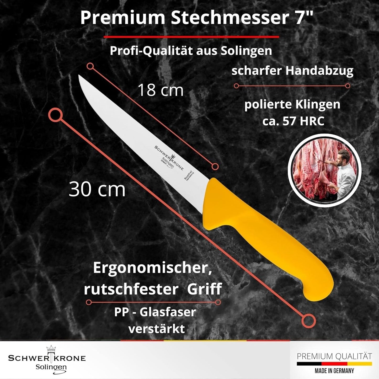 Metzgermesser Set, 4-teiliges Set