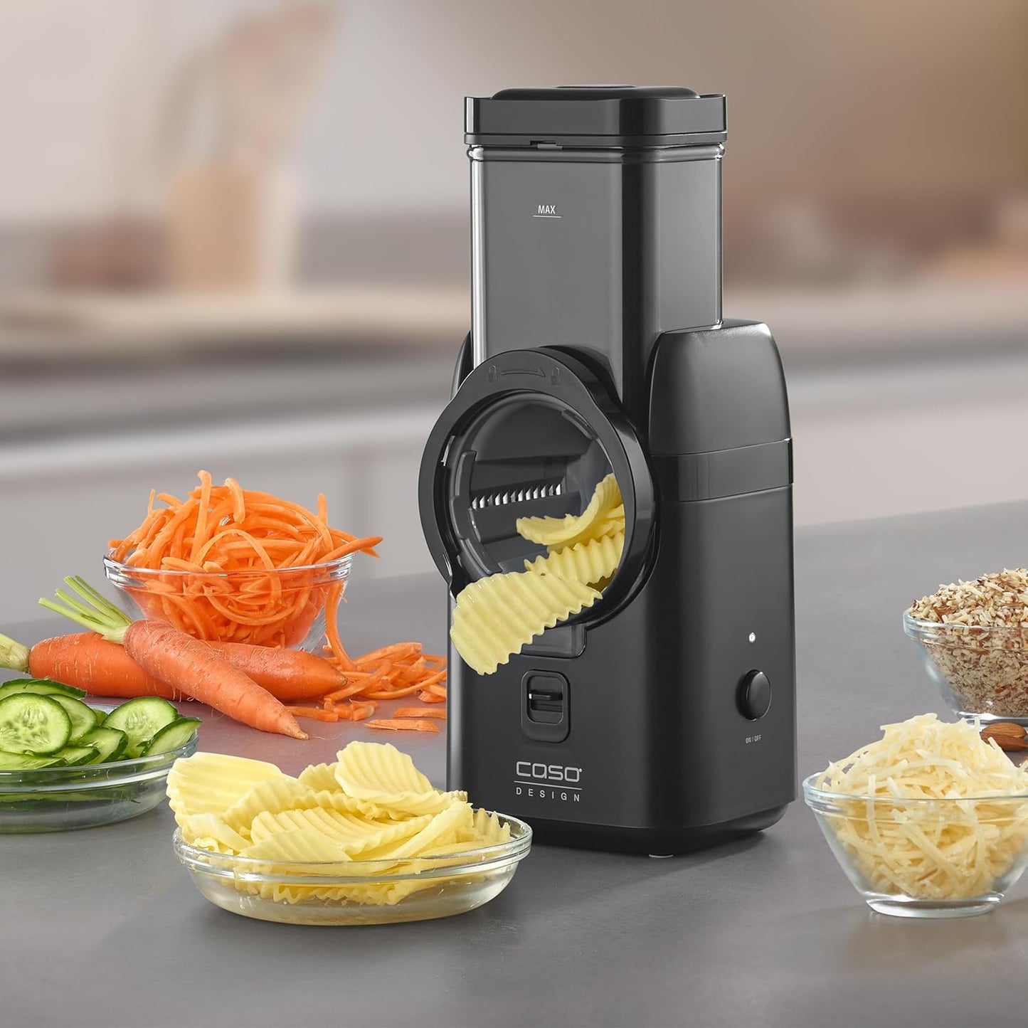 5-in-1 Multireibe MultiSlicer mit Safety-Stopp