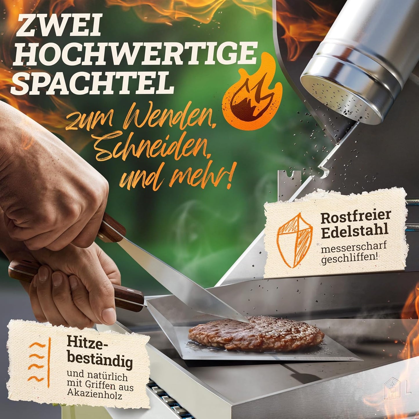 Smash Burger Master-Set, Burger-Master Set // 9-teilig