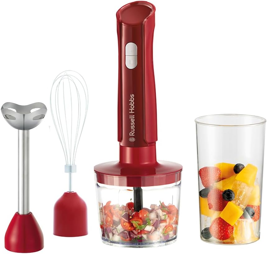 3-in-1 Stabmixer-Set 27142-56, Rot