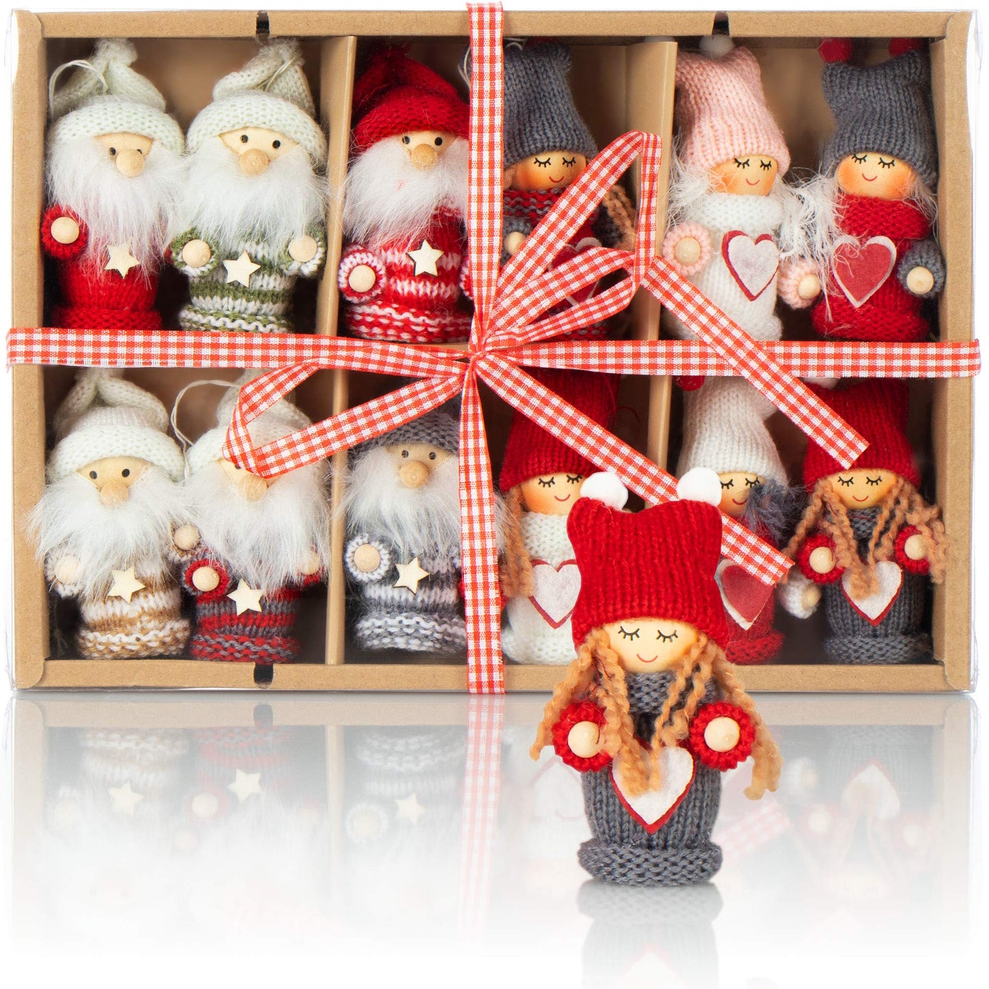 Weihnachtsmann-Anhänger, Engel & Wichtel, Big Pack C - Bunter Mix