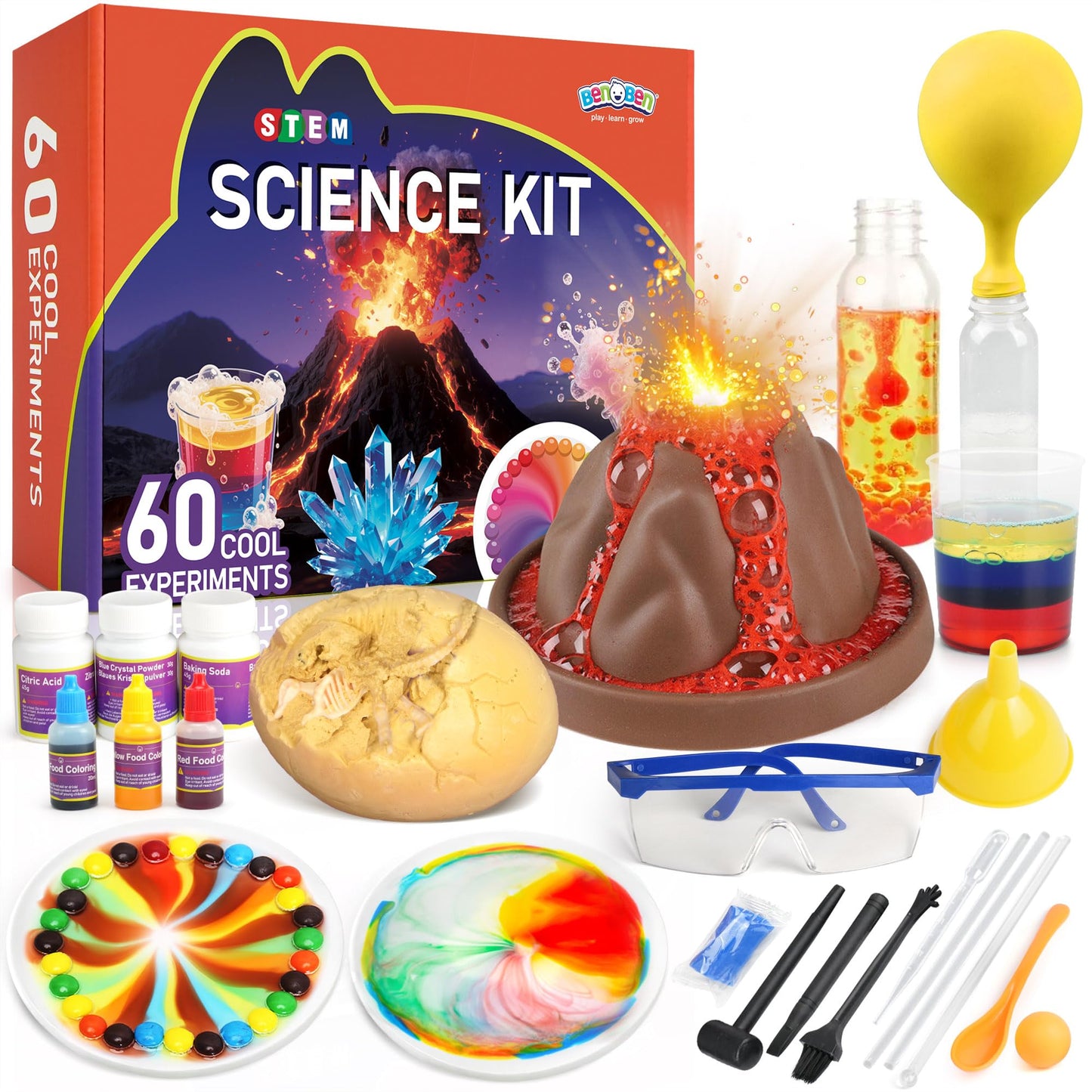 Experimentierkasten mit 60+ Wissenschaftsprojekten, 60+ Experimente