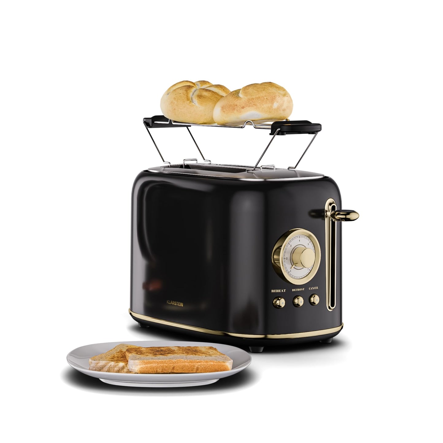 Retro-Toaster Victoria, Schwarz Toaster