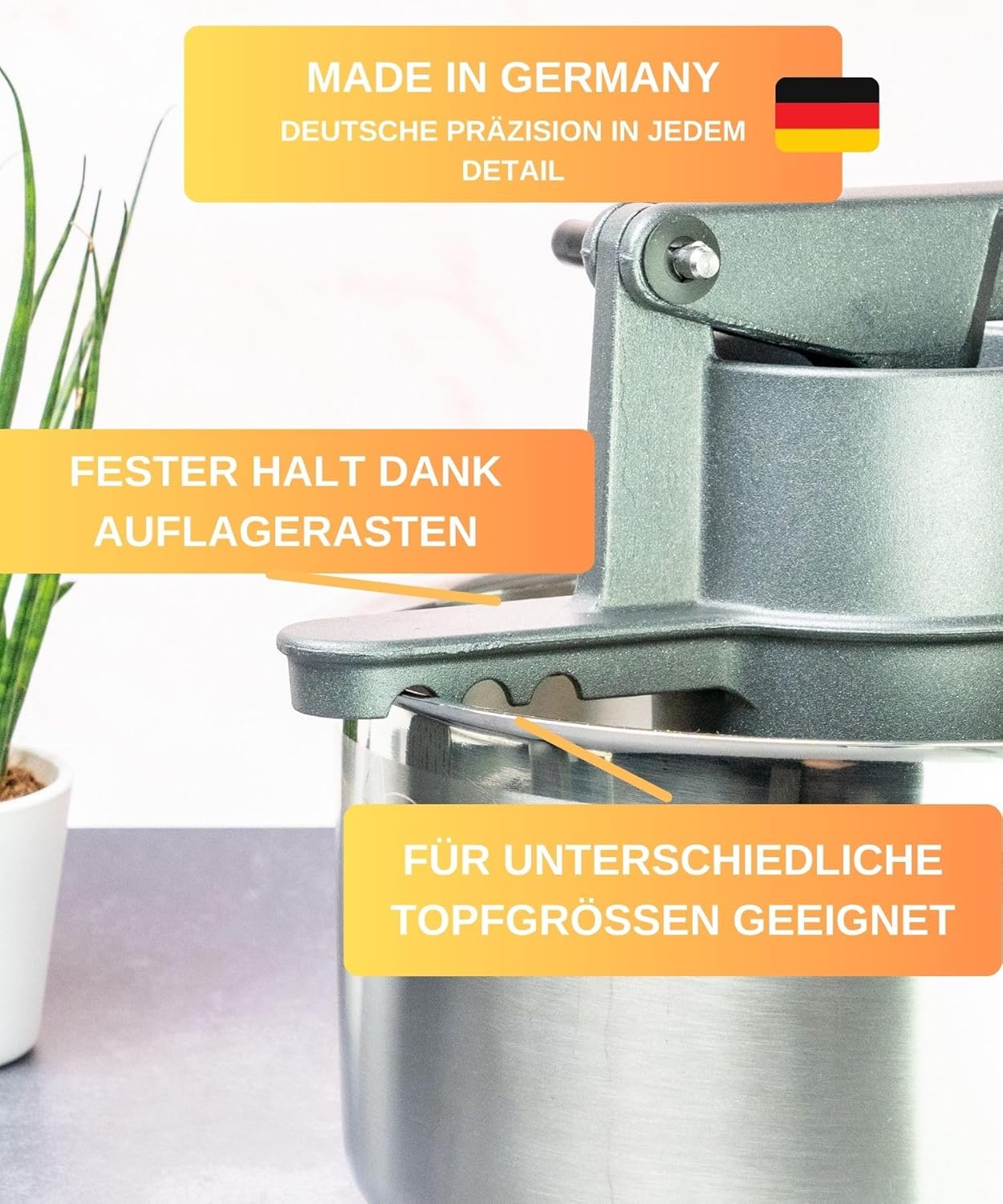 Spätzlepresse, Fädle Anthrazit
