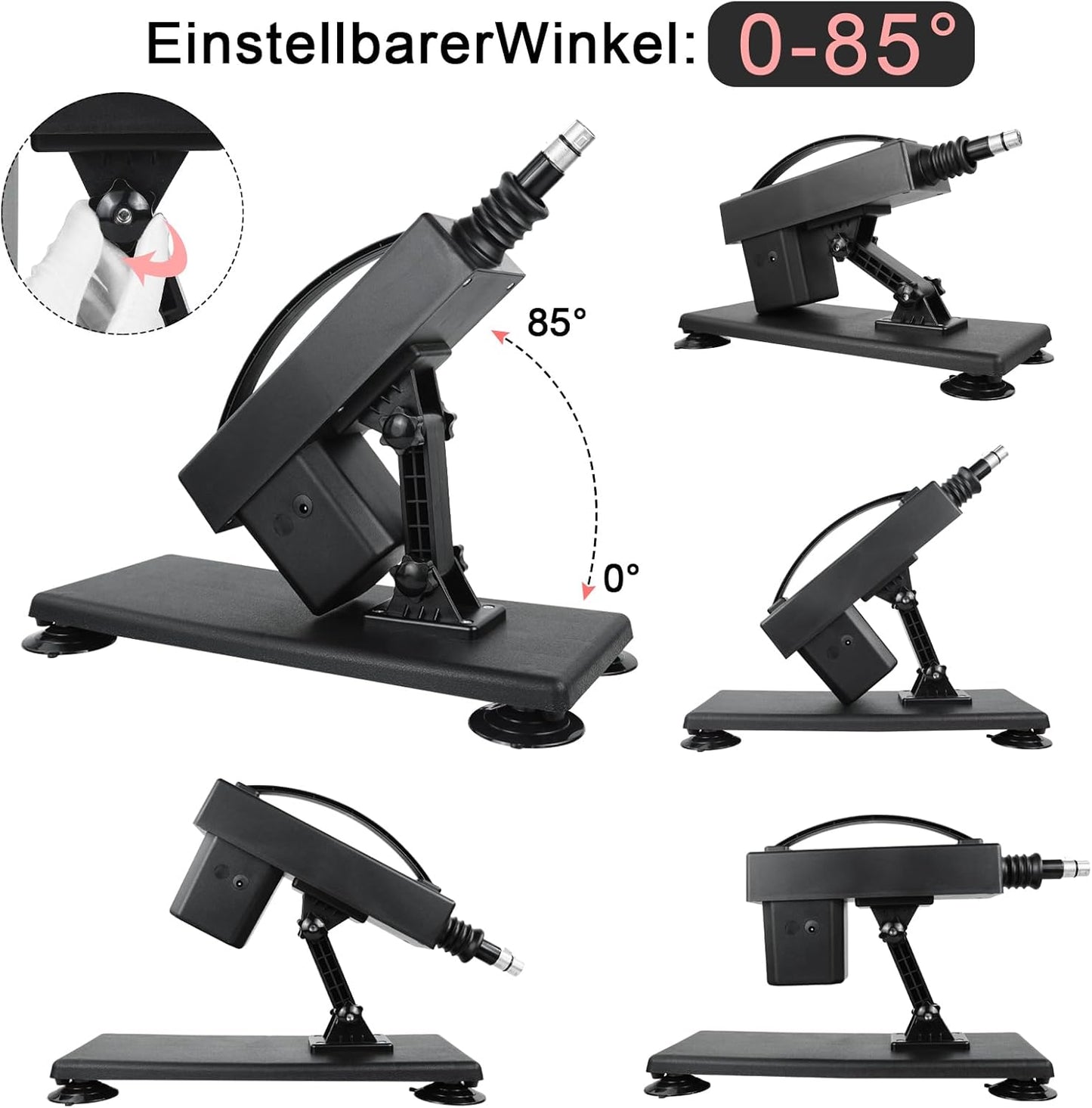 Sexmaschinen-Set mit Dildo und Saugnapfadapter, set 3