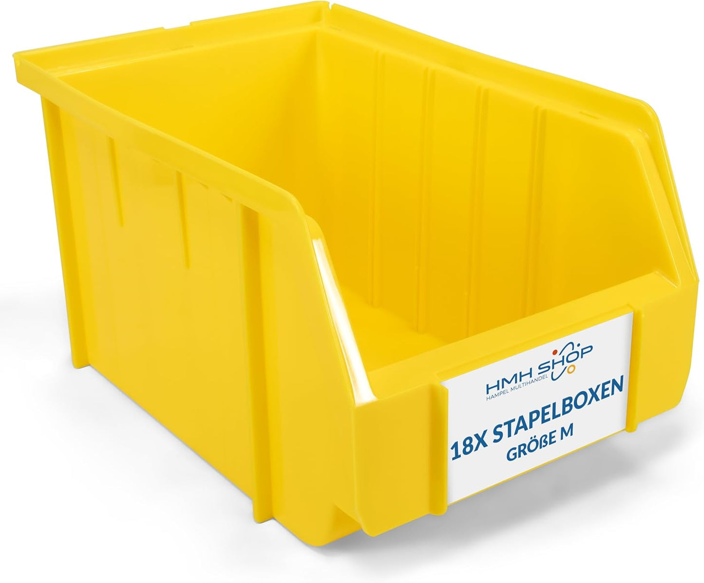 Sichtlagerkästen Set, 18 Stück  Gelb
