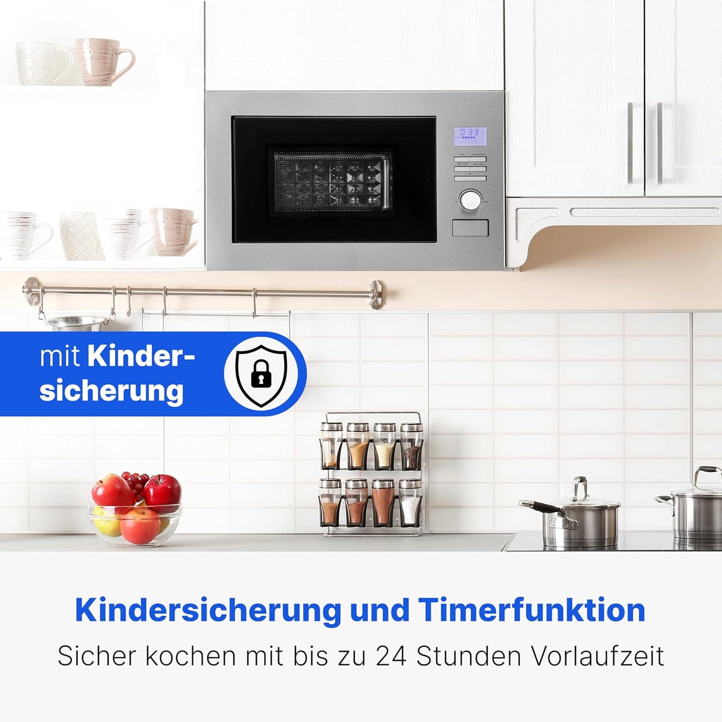 Mikrowelle MWG 3001 H EB, Silber