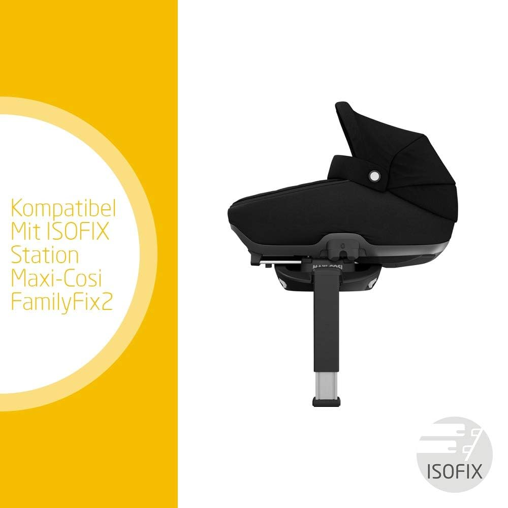 Jade Babywanne für Auto und Kinderwagen, essential black
