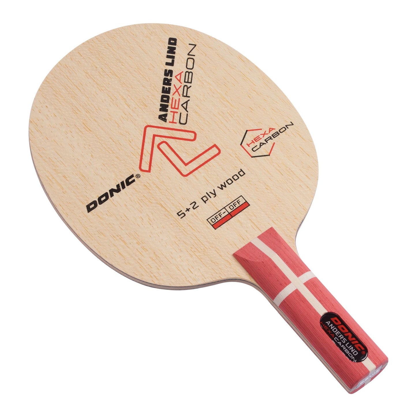 Tischtennisholz Anders Lind Hexa Carbon konkav, Konkav