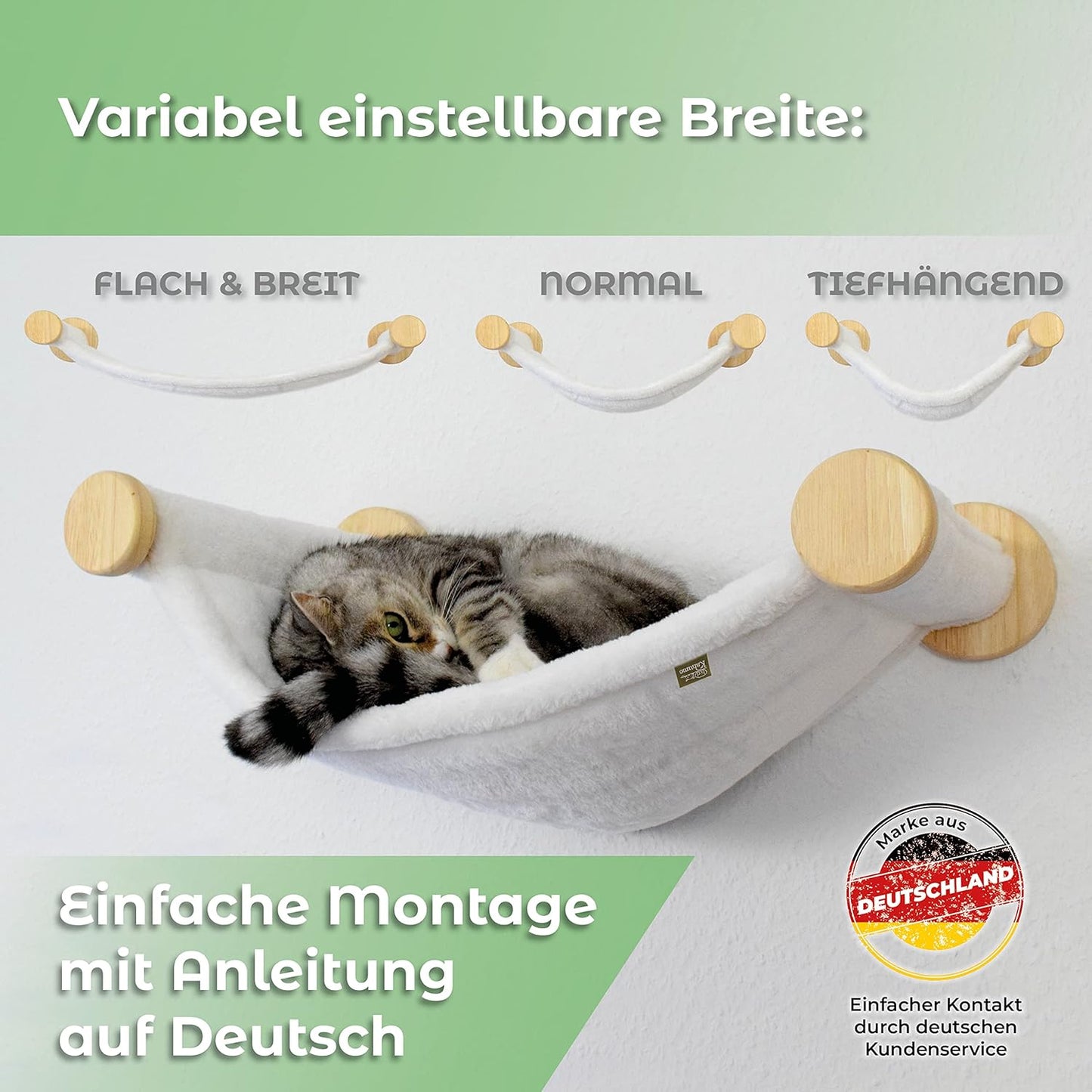 Katzenhängematte zur Wandmontage
