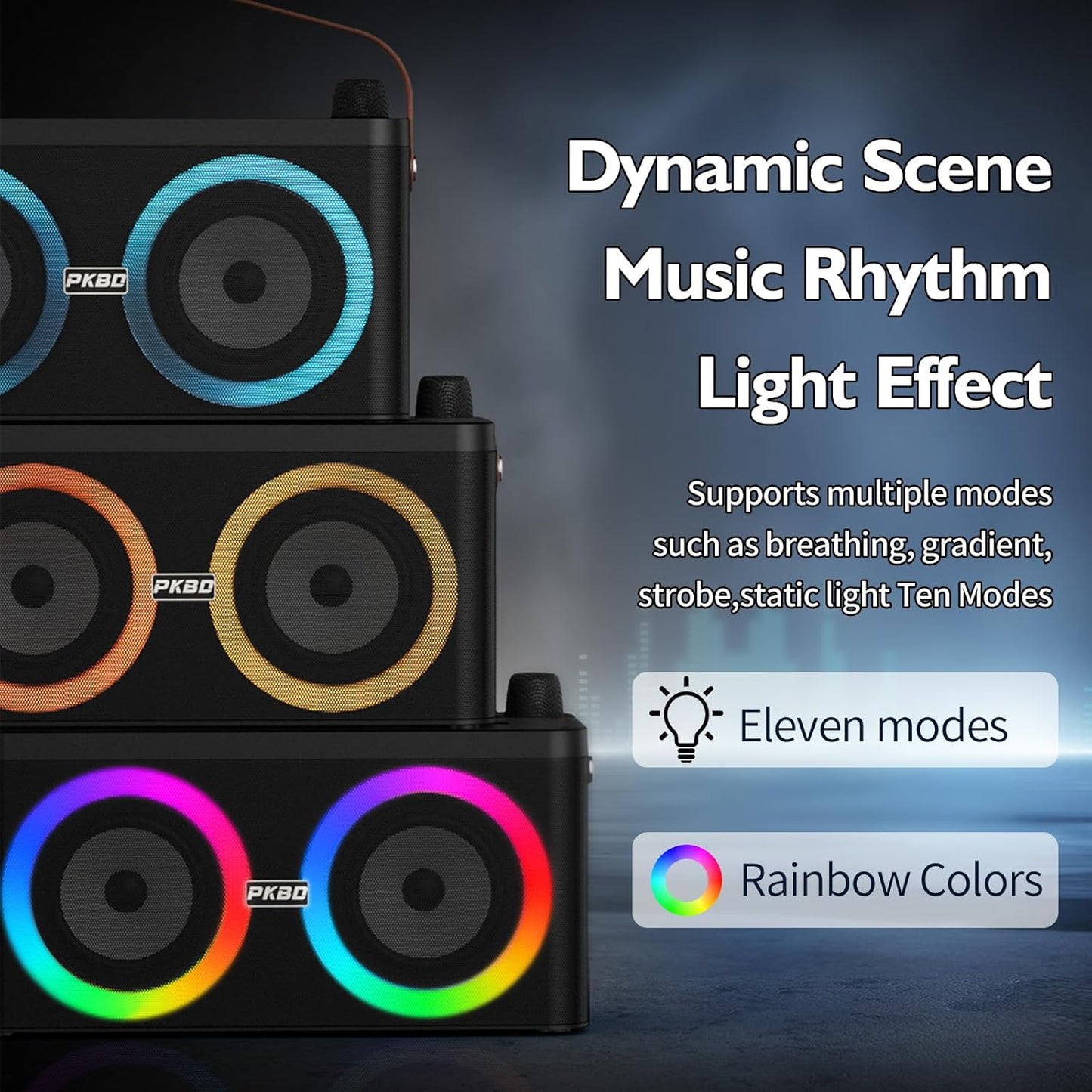 Karaoke-Maschine mit Bluetooth und 2 Mikrofonen