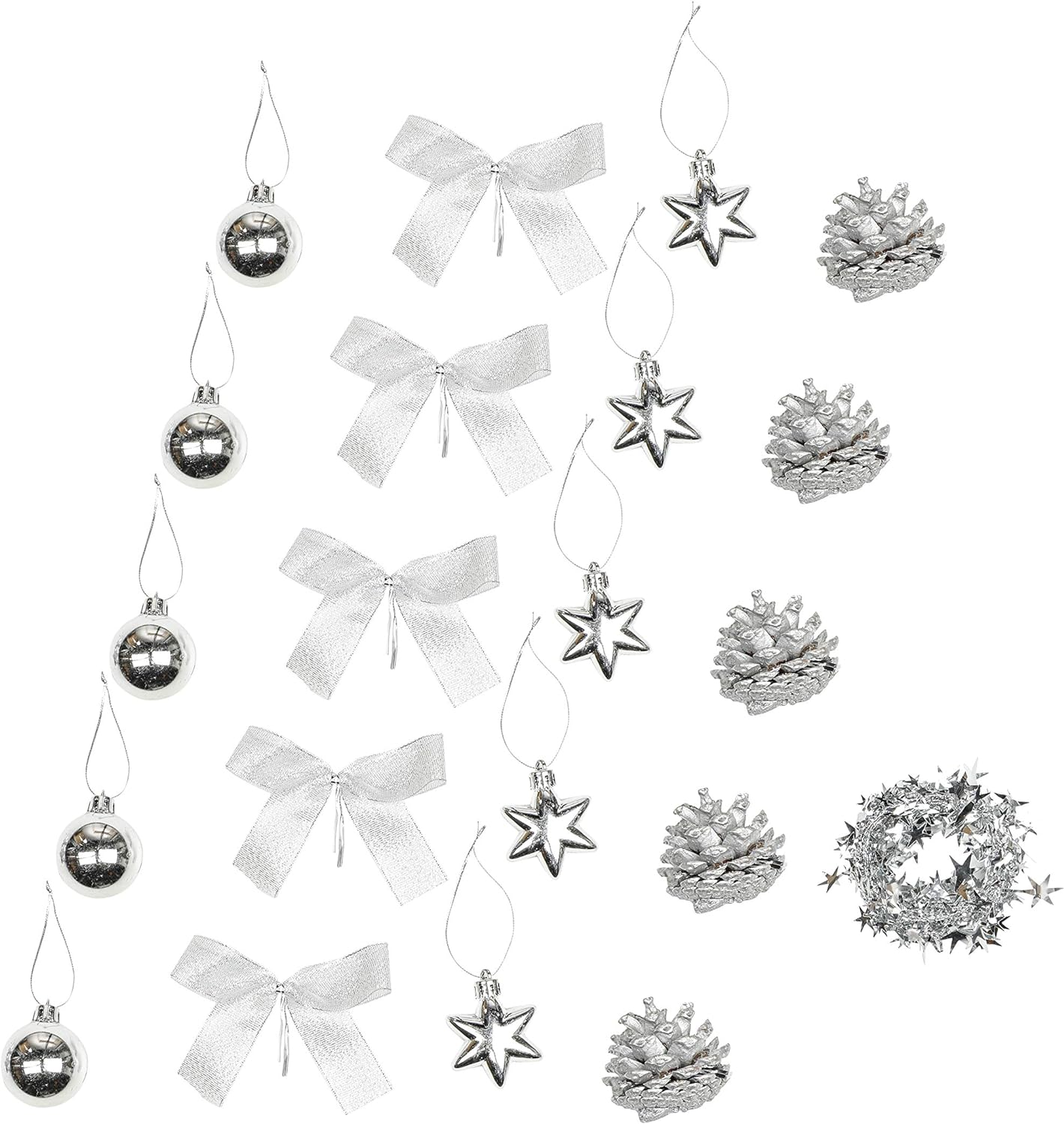 Künstlicher Weihnachtsbaum, Silber