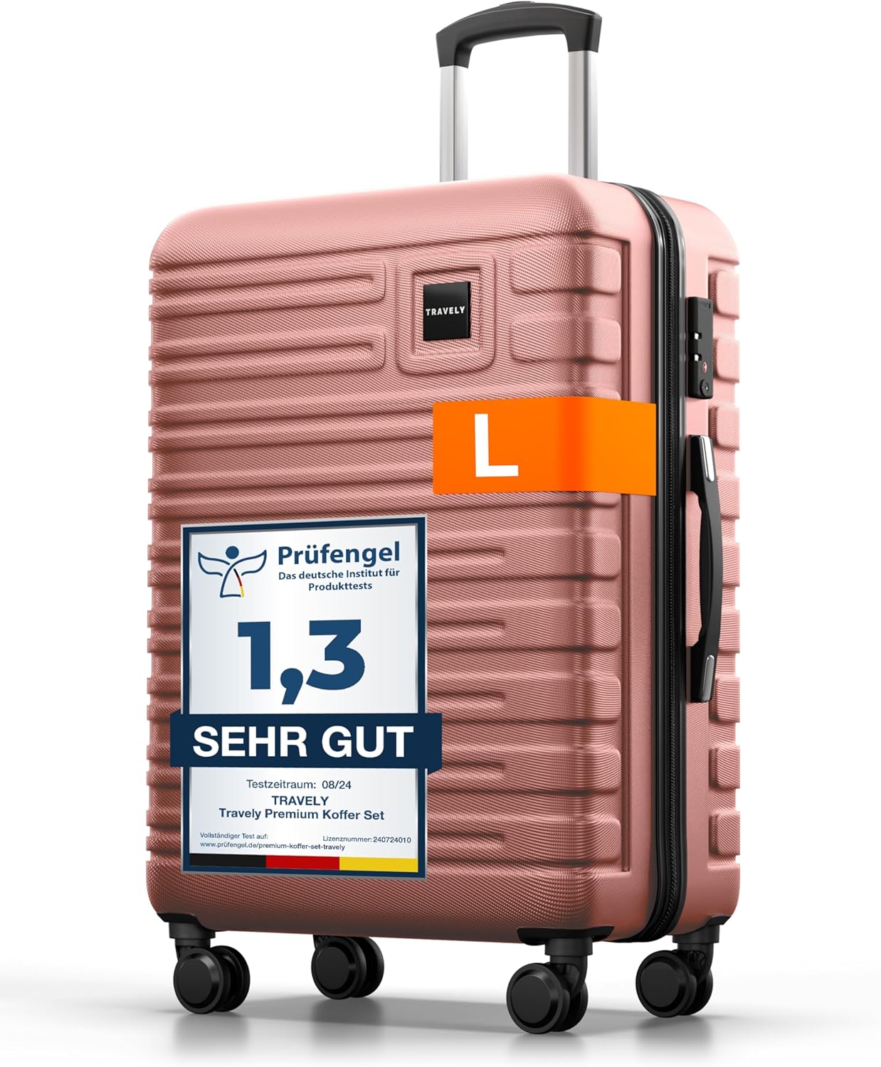 Hartschalenkoffer, L Roségold