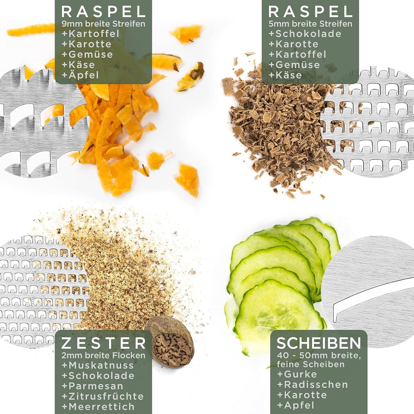 Design-Vierkantreibe mit Auffangbrett, Vierkantreibe