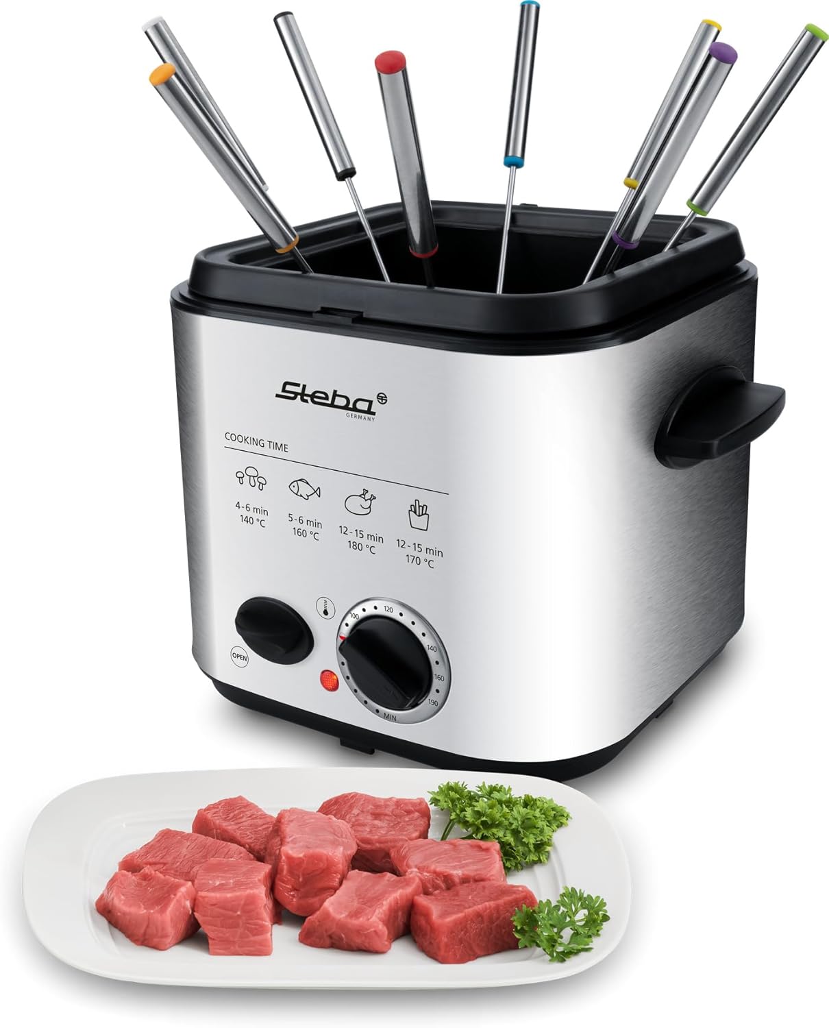 Mini-Fritteuse  DF 95 mit Fondue-Set