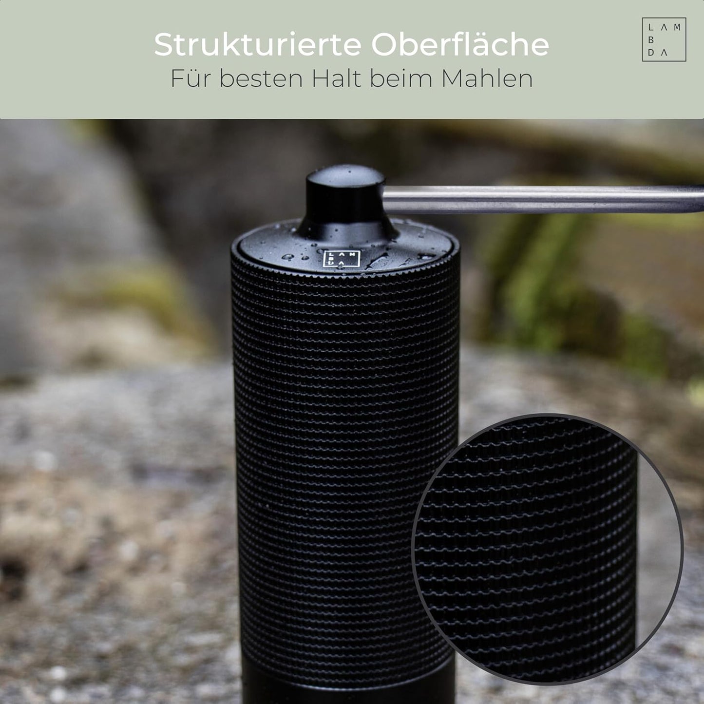 Espressomühle mit 108 einstellbaren Mahlgraden, Kaffeemühle mit Edelstahl-Mahlwerk Nautic Night