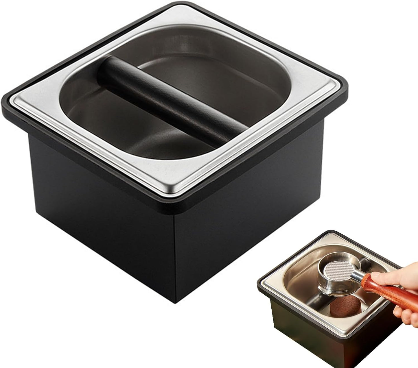 Kaffee-Klopfbox mit Silikonstange, M