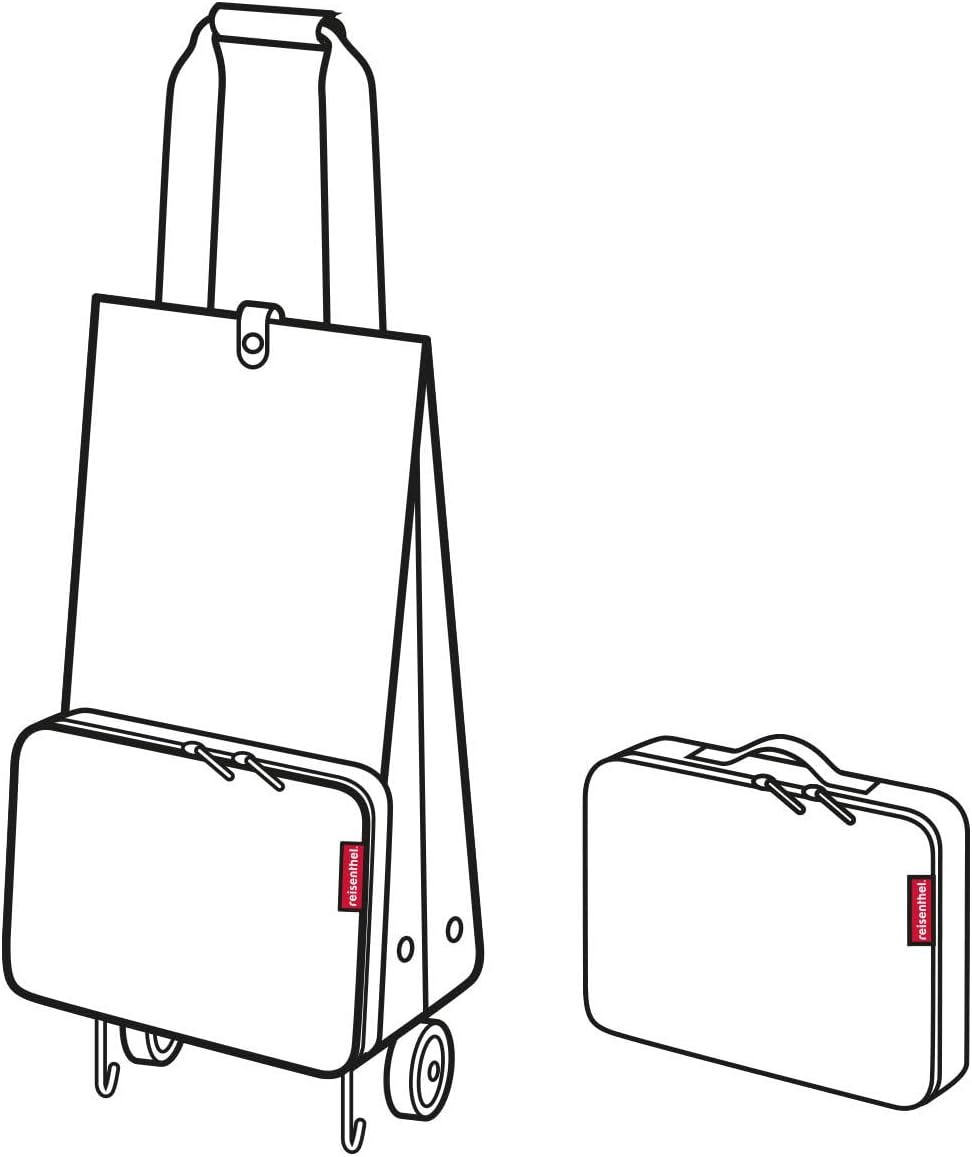 Faltbarer Einkaufs-Trolley aus wasserabweisendem Material, Schwarz