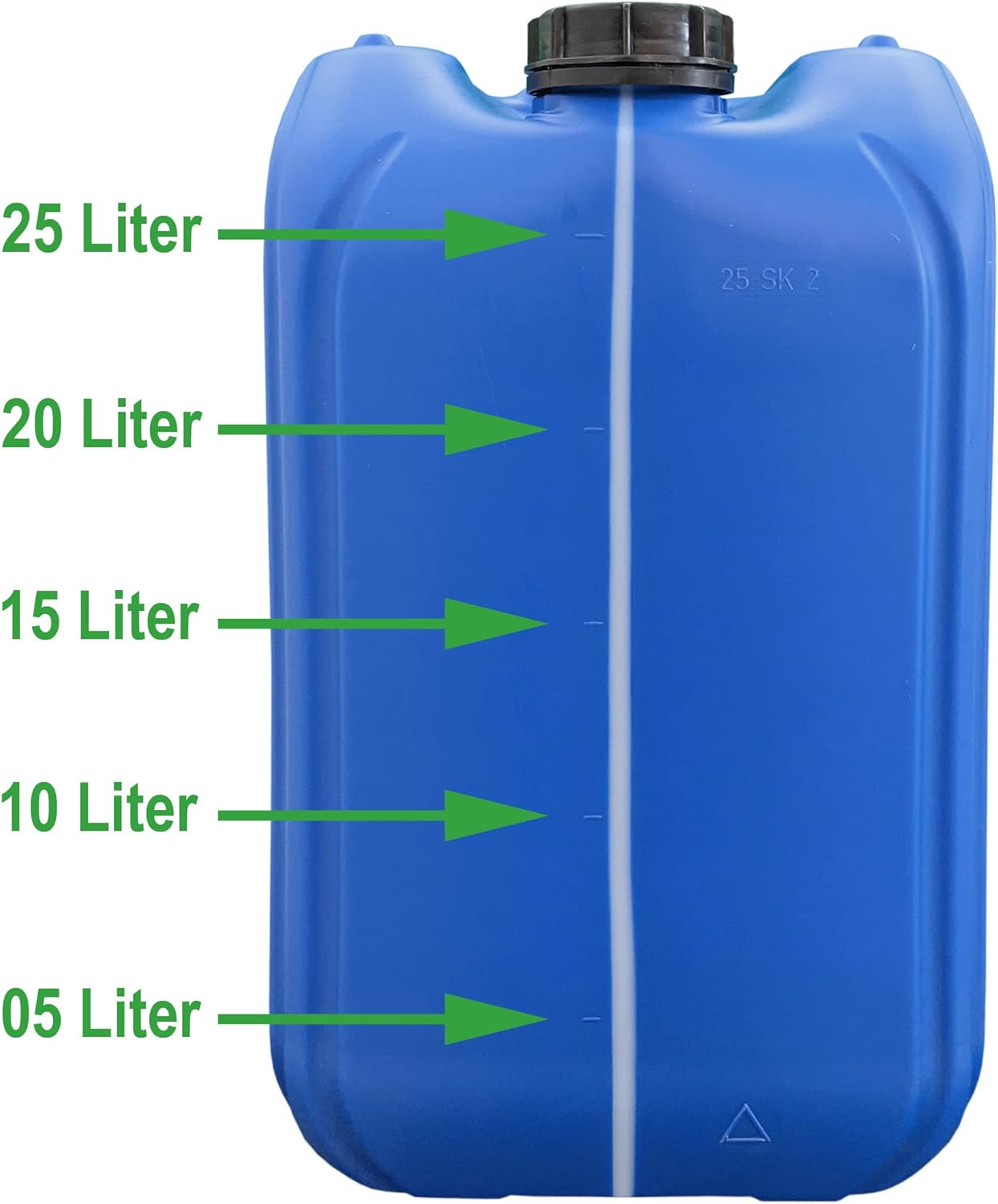 3x 25L Wasserkanister mit Hahn und 3 Schraubdeckeln