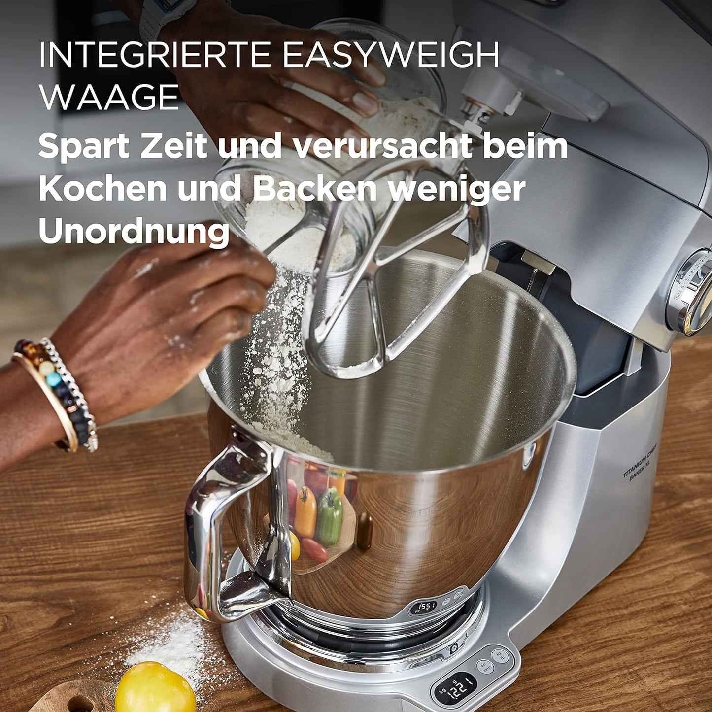 Titanium Chef Baker XL, 2 Schüsseln + Mixer + Küchenmaschine