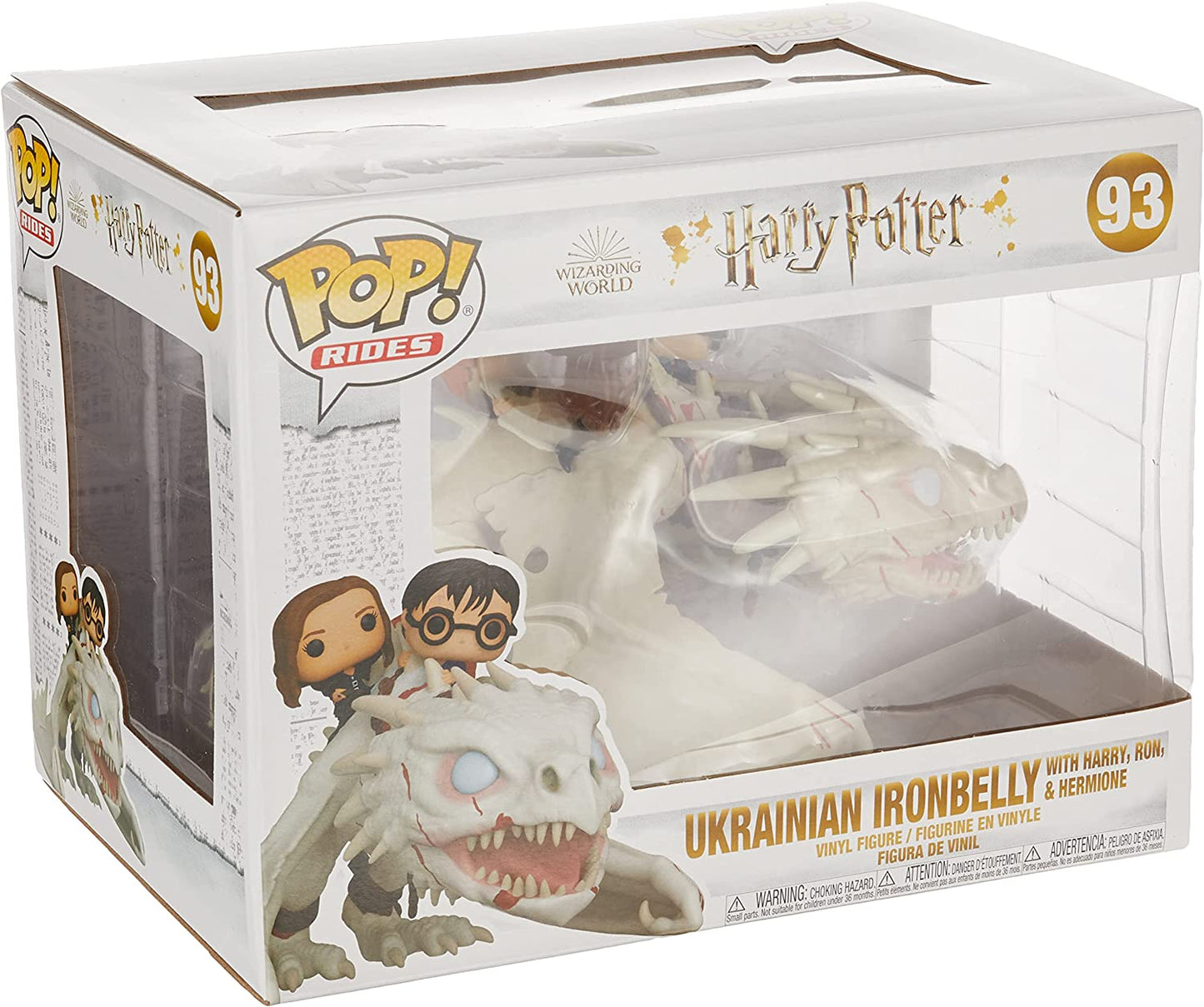 POP! Ride Harry Potter - Dragon with Harry, Ron & Hermine, Spielfigur