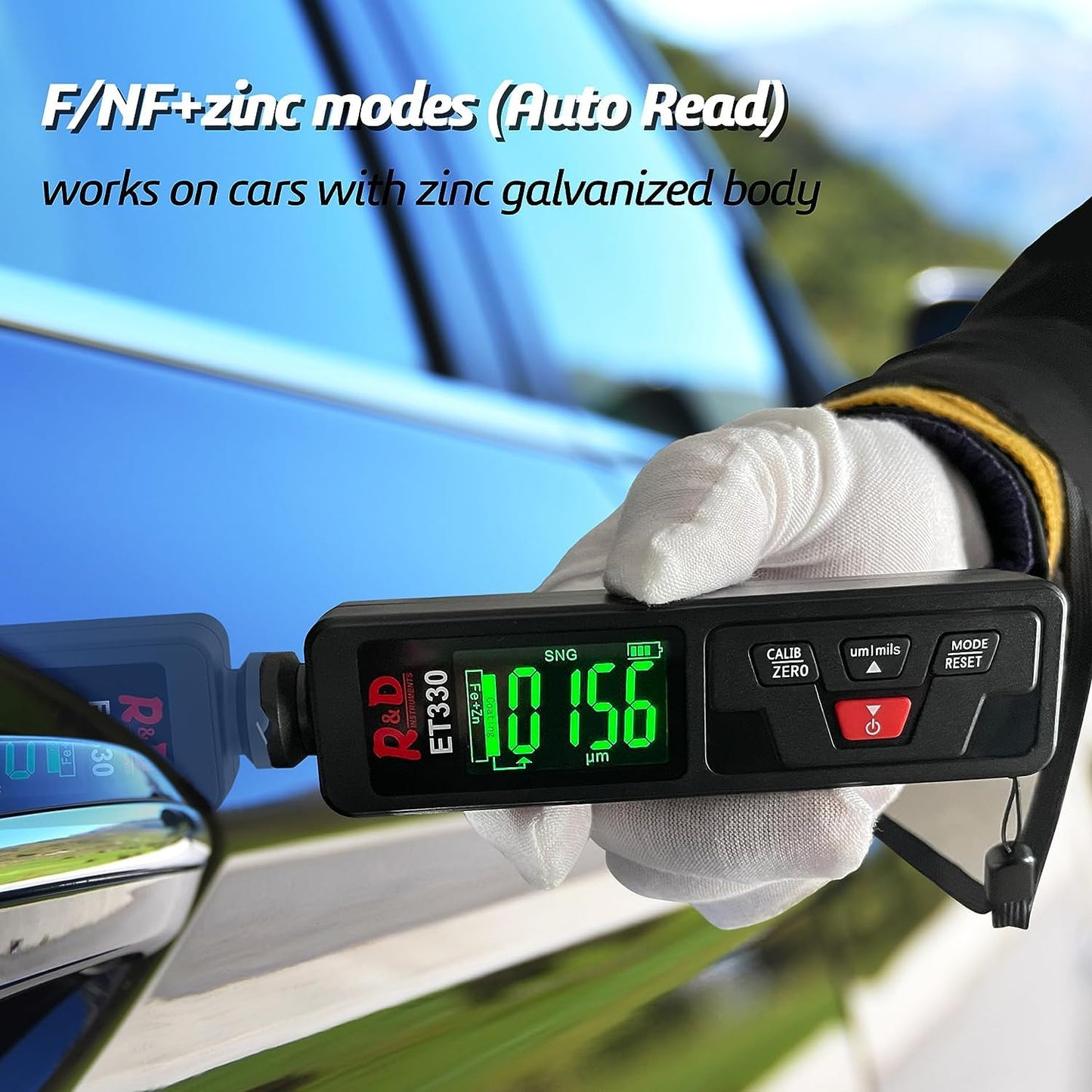 Handheld Lackdickenmessgerät ET330 mit LCD-Display, PCB+Kunststoff
