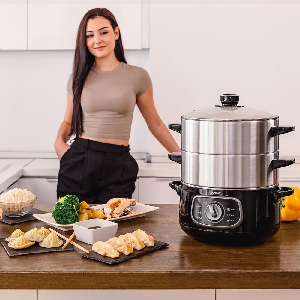 Elektrischer Dampfgarer Vapovita Steelpot