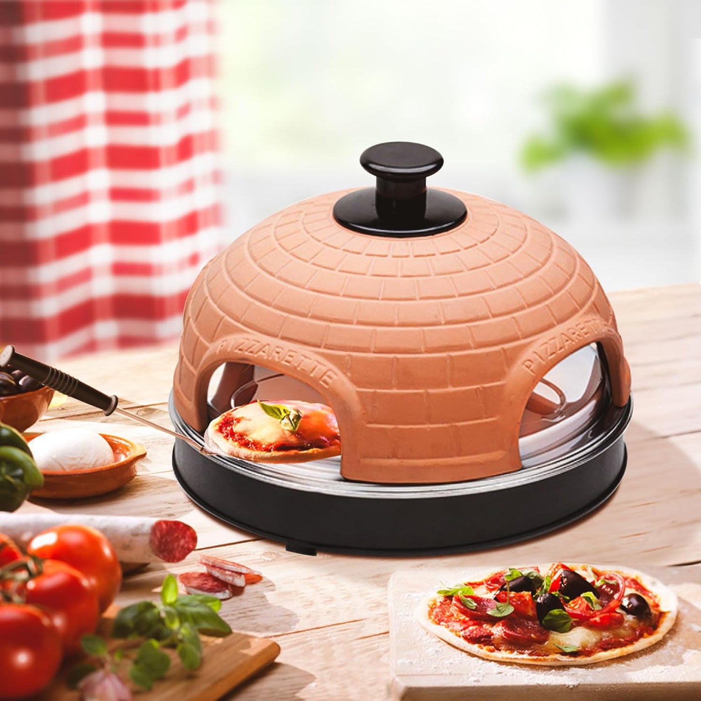 Pizza-Mini-Ofen mit Pfännchen