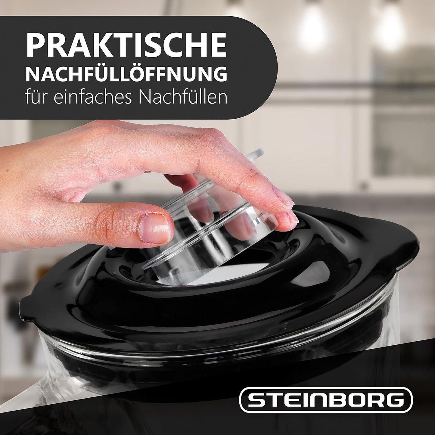 Standmixer 800W mit Glasbehälter & Pulsfunktion