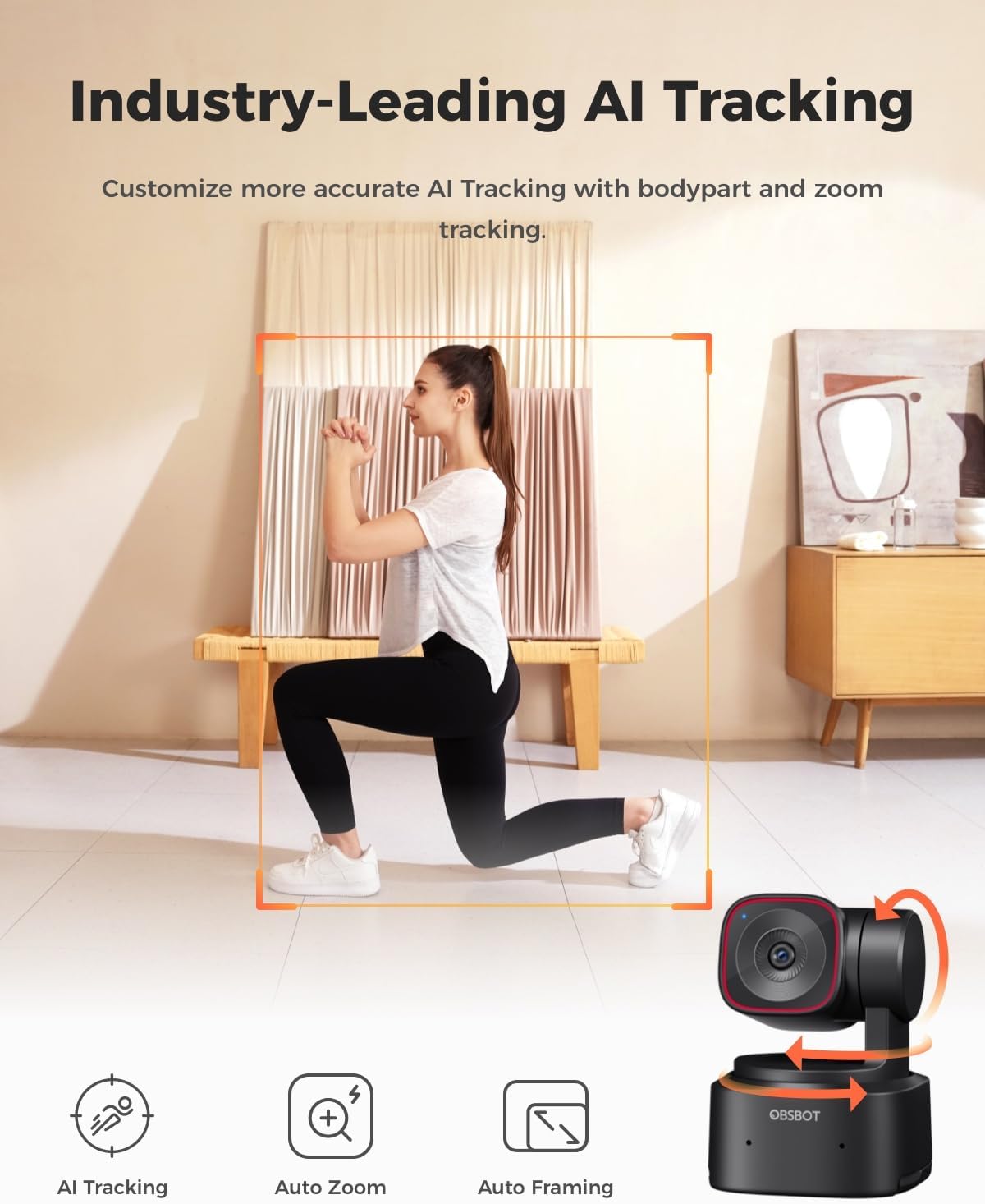 4K PTZ Webcam Tiny 2 Lite mit KI-Tracking und Mikrofon