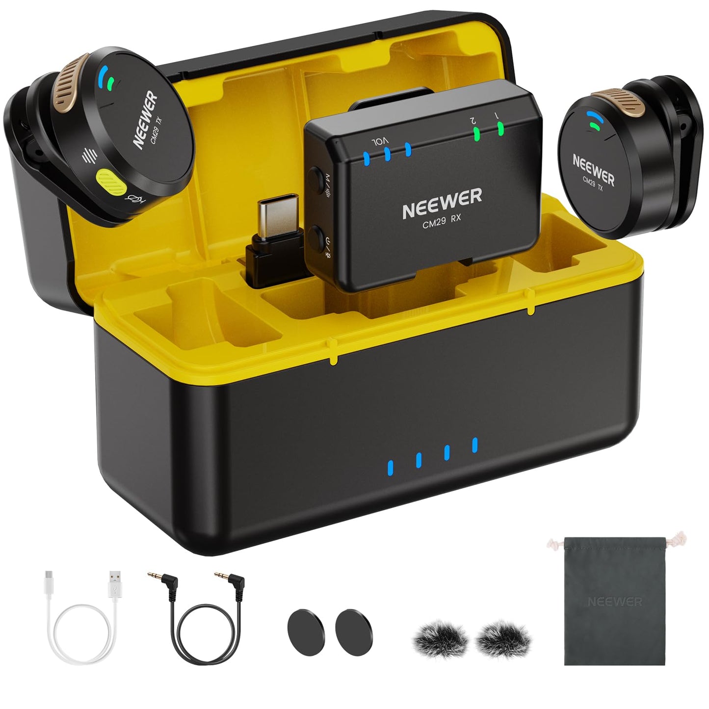 CM29 Mini Drahtloses Mikrofon mit Rauschunterdrückung, CM29