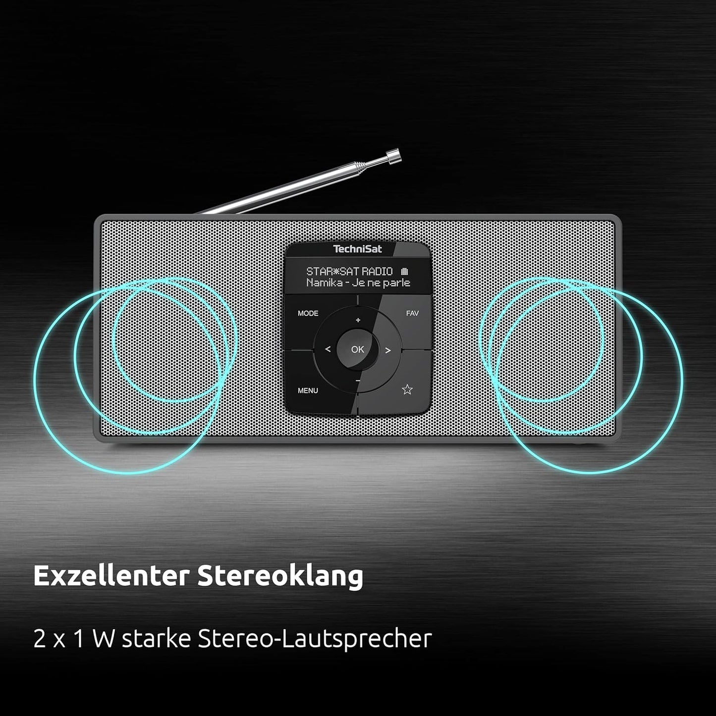 DigitRadio 2 S, schwarz/silber Stereo Single