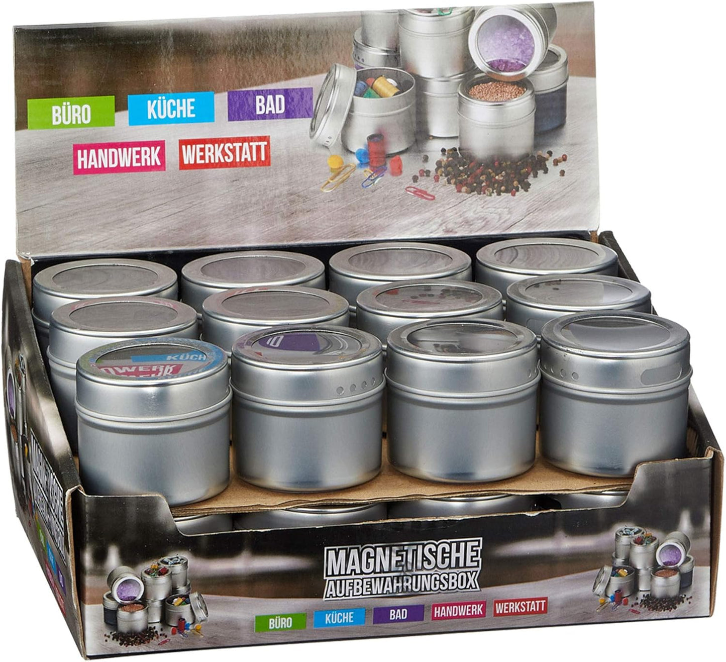 Magnetische Gewürzdosen