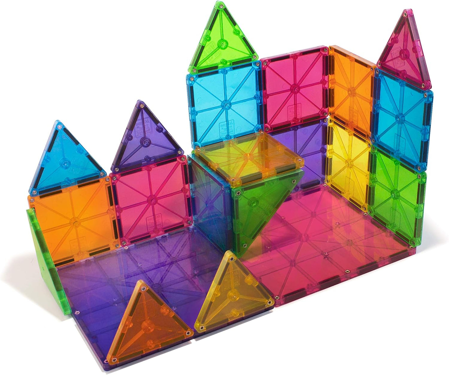 Magna-Tiles 3D-Baustein-Set (32-teilig), Einzelbett