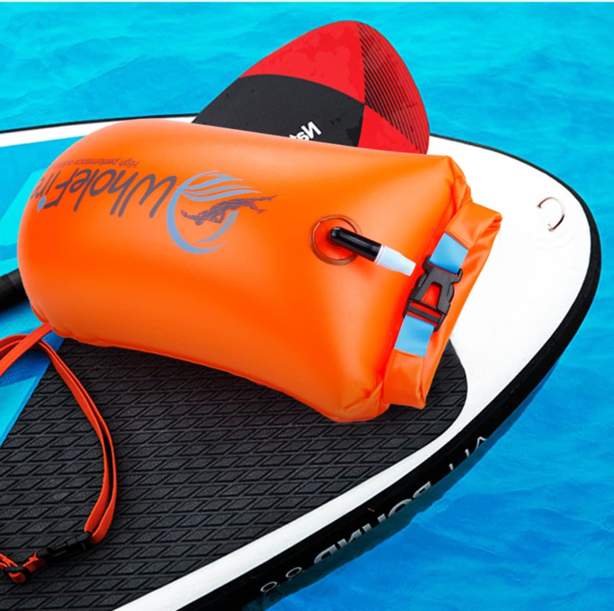Aufblasbare Schwimmboje, Orange