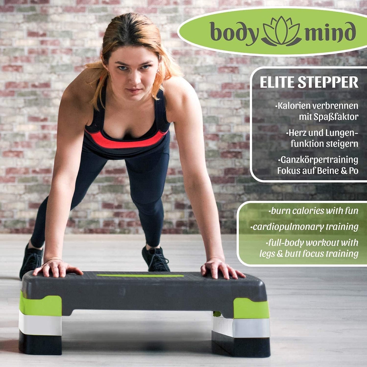 Elite Board - Aerobic Steppbrett mit Anti-Rutsch-Matte, Elite Board