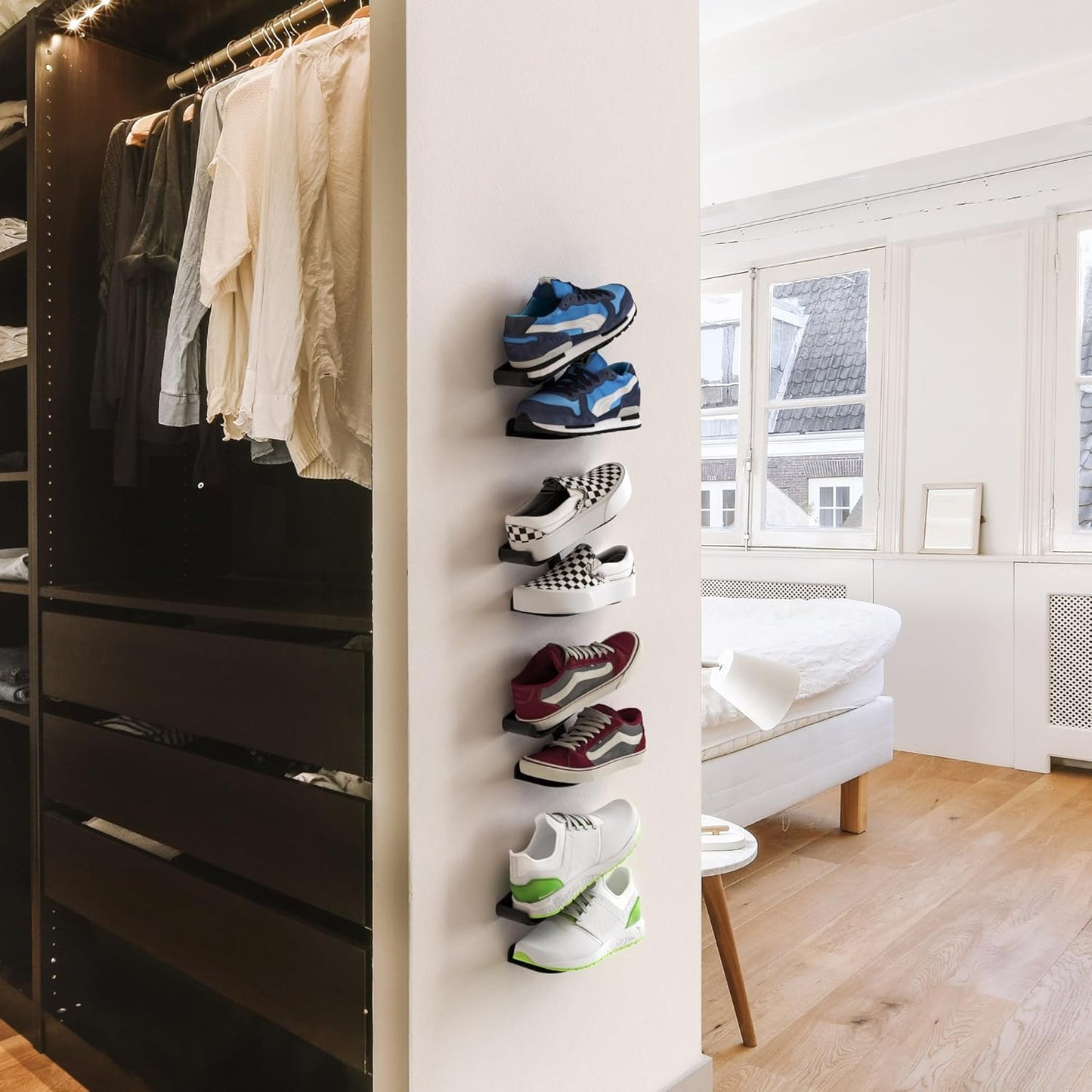 Sneaker Wandhalterung, 1 Stück Schwarz