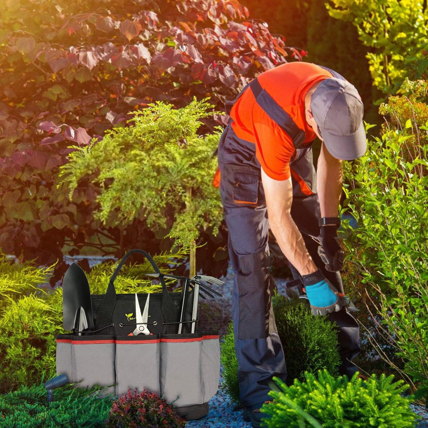 Gartenwerkzeugtasche, Grau