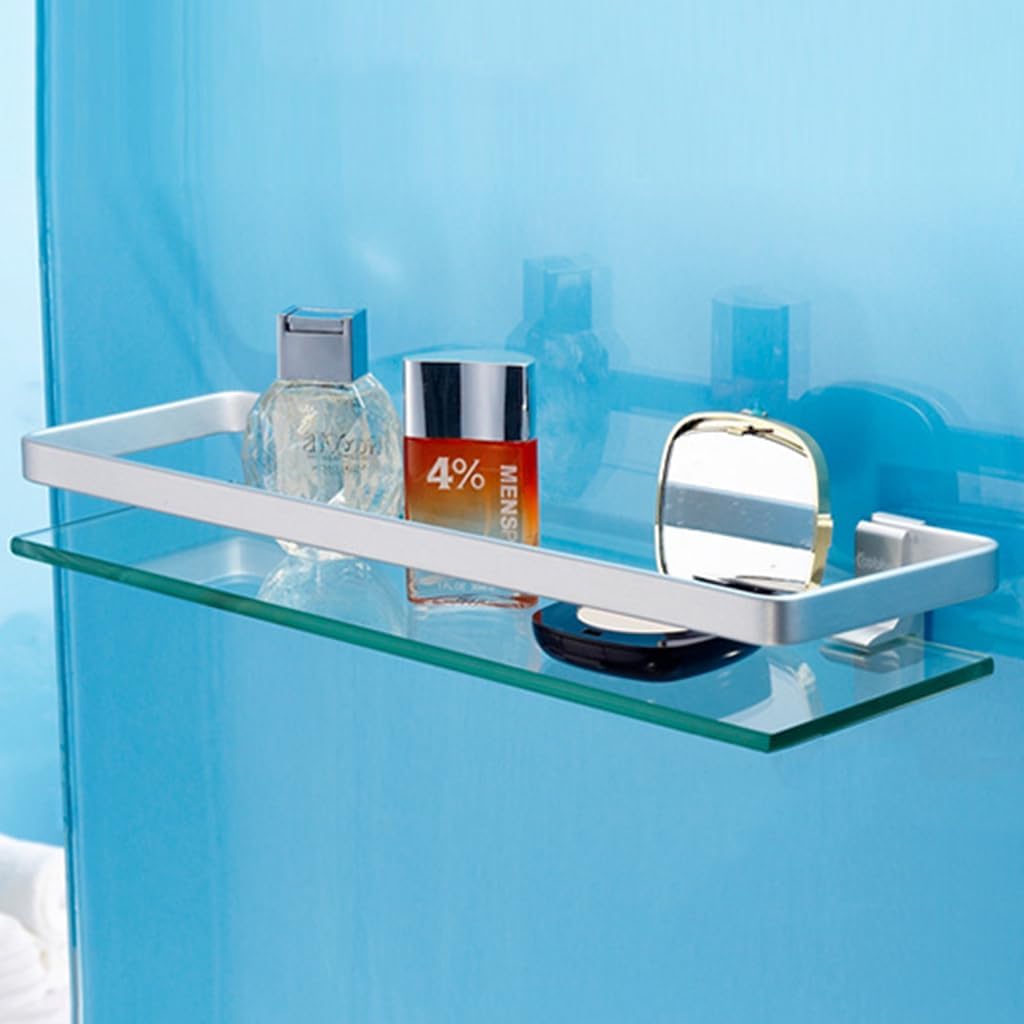 Badezimmerrablage mit Chromreling, 80cm